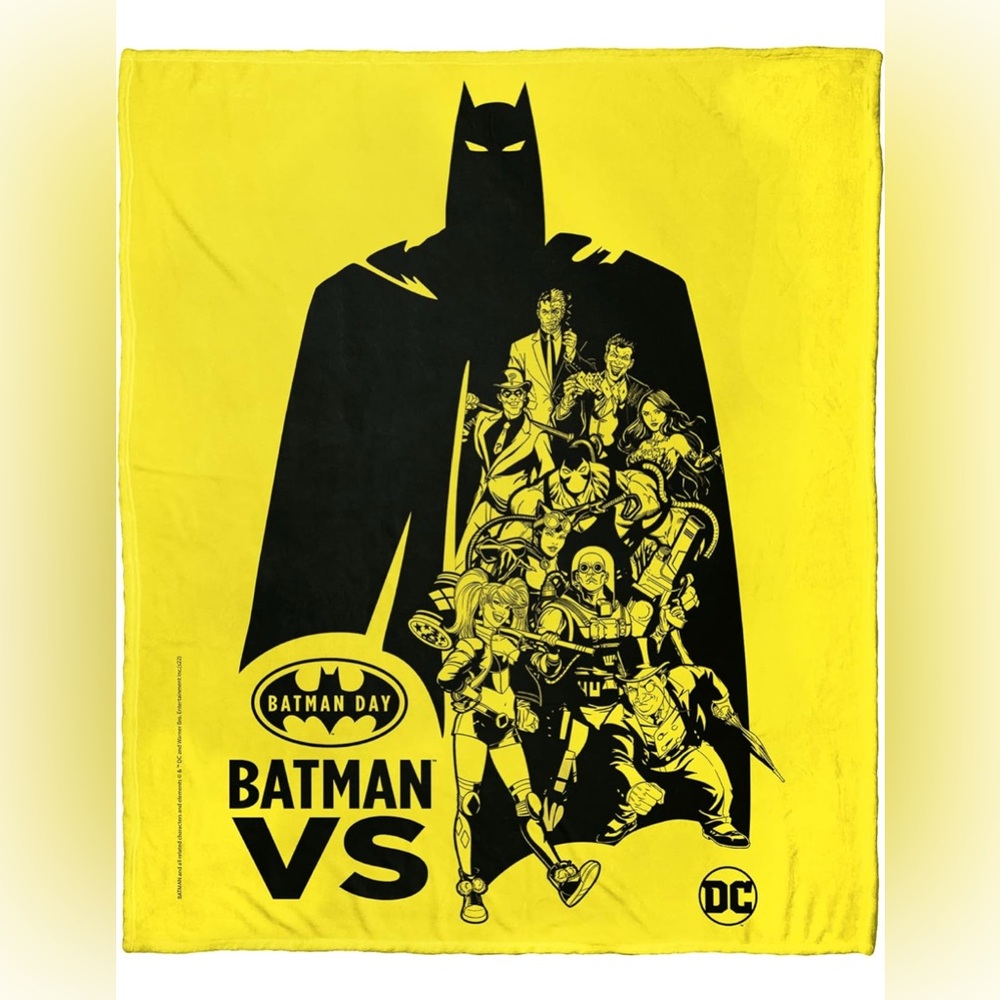 Northwest DC - Batman Silk Touch Throw Blanket, 50" x 60", Batman Versus